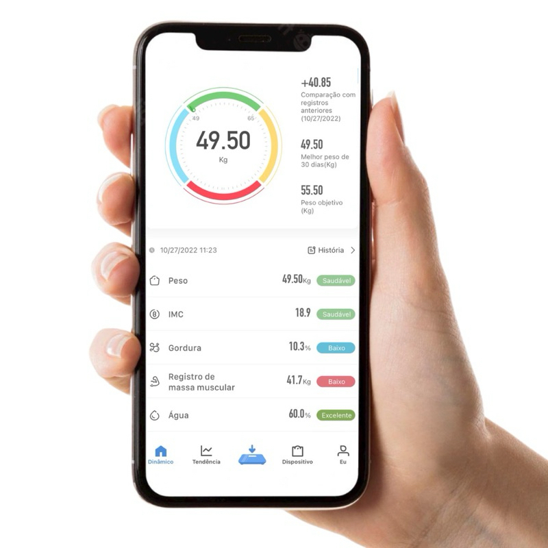 Balança Digital APP Inteligente Bioimpedância – Controle Corporal Completo