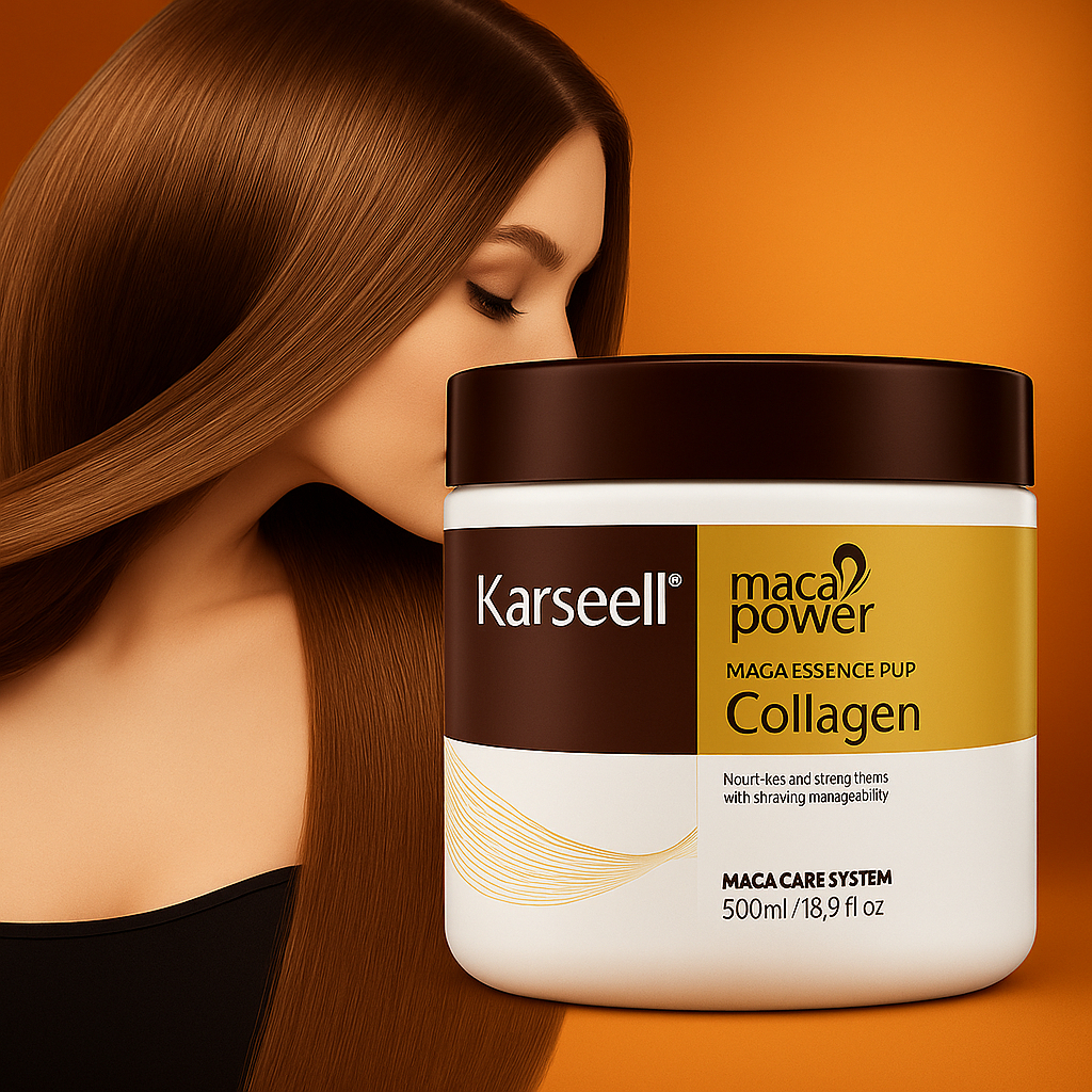 Máscara Capilar Karseell Collagen 500g – Hidratação Profunda e Reconstrução Imediata