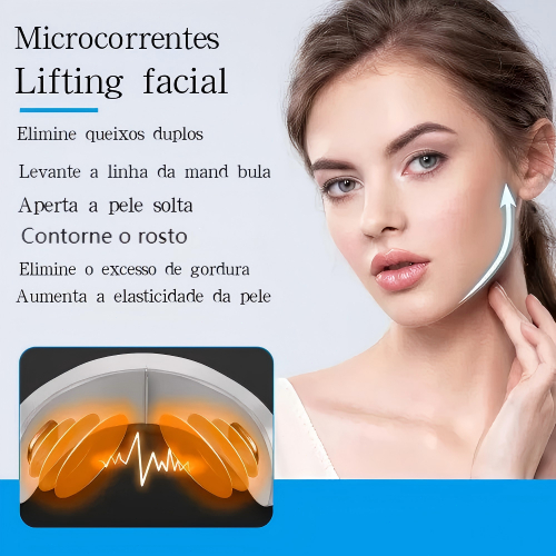 Massageador Led em V – Ação Lifting Facial, Papada e Pescoço