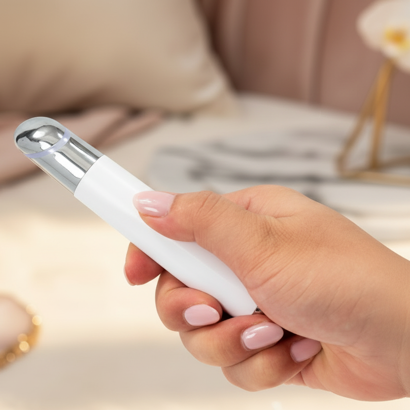Massageador Essenza para Olhos e Lábios – Efeito Revitalizante Calor e Luz Terapêutica