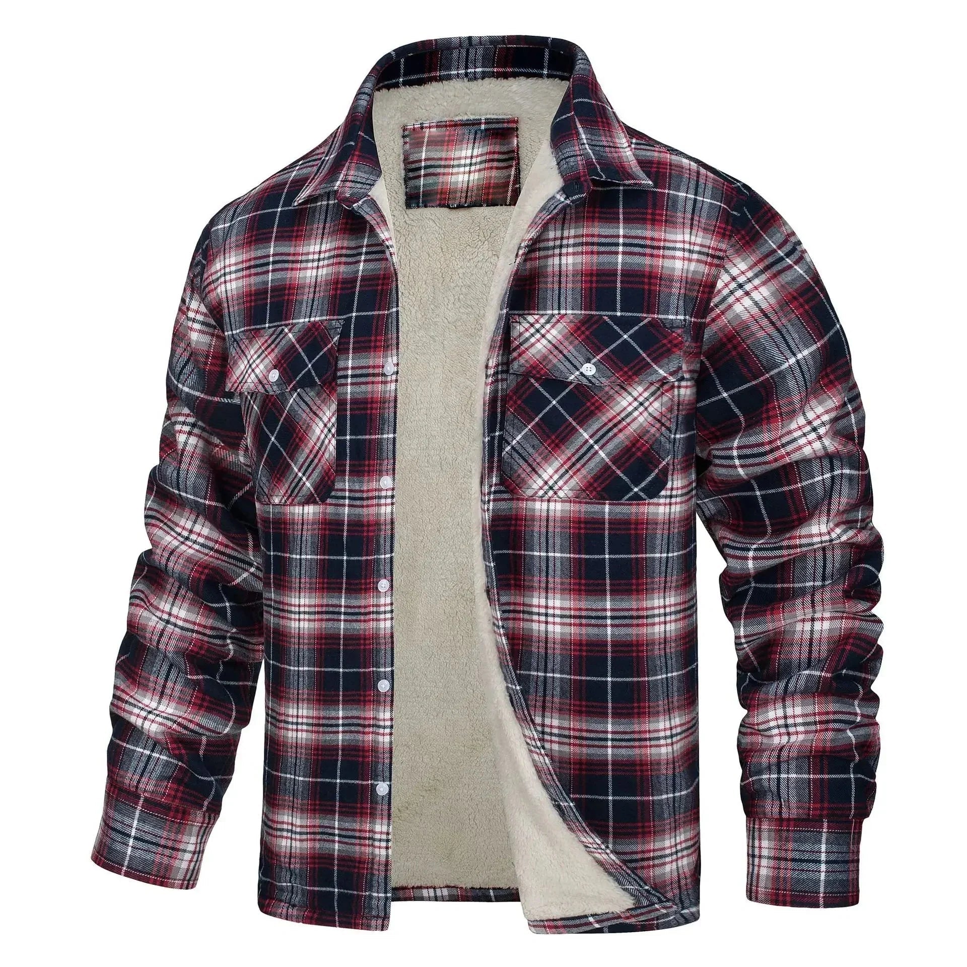 (PAGUE 1 LEVE 2) Jaqueta Masculina Xadrez + BRINDE