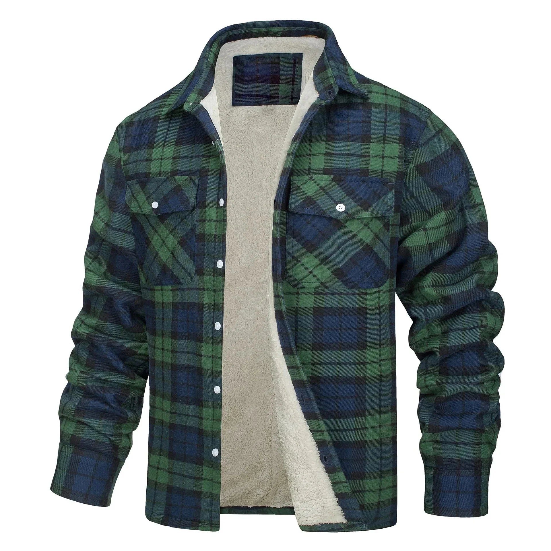 (PAGUE 1 LEVE 2) Jaqueta Masculina Xadrez + BRINDE