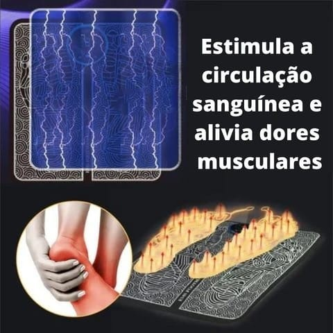 Massageador Elétrico de Pés Portátil -Relaxamento e Conforto