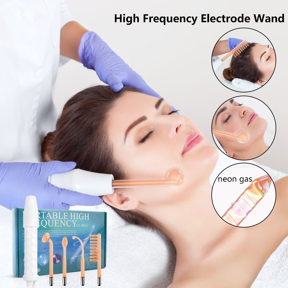 Aparelho Alta Frequência Tratamento Facial e Capilar - Portátil Bivolt