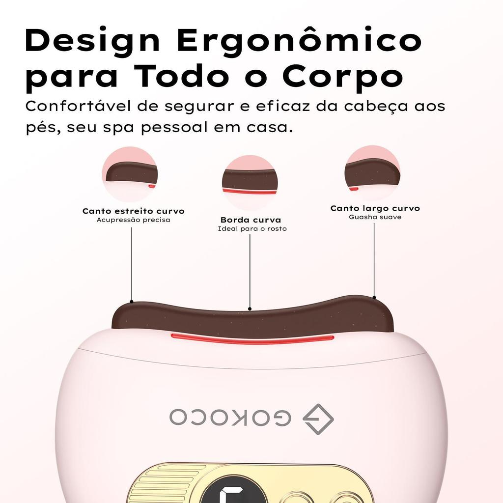 Gua-Sha Elétrico de Sucção e Massagem Térmica - Sculpt Face