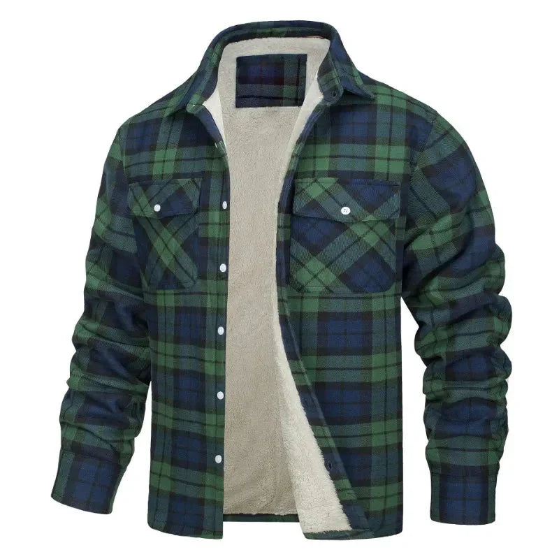 (PAGUE 1 LEVE 2) Jaqueta Masculina Xadrez + BRINDE