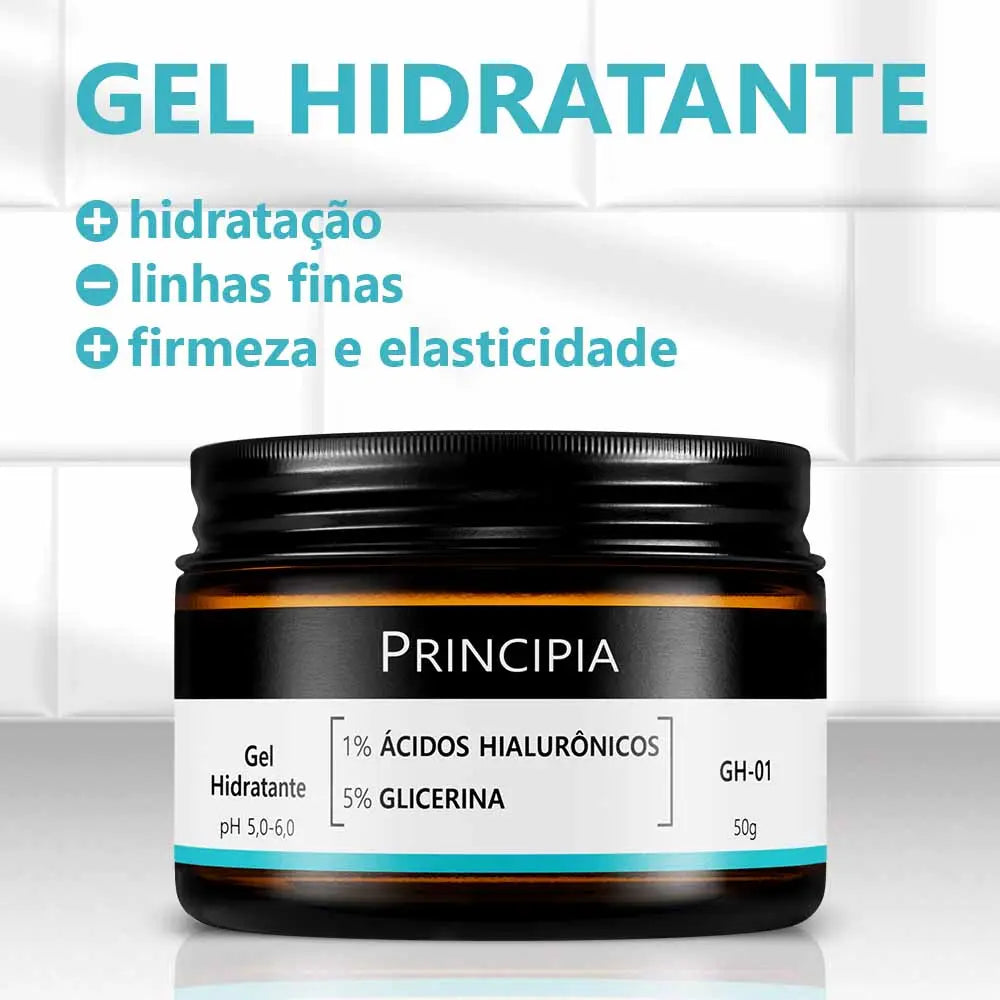 Principia Kit Anti-acne Essencial - GH-01 Gel hidratante (firmeza e viço)+ MIX 01 (oleosidade)+ GL 01 (impurezas)+ PS 01 protetor solar facial