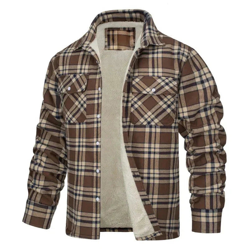 (PAGUE 1 LEVE 2) Jaqueta Masculina Xadrez + (BRINDE)