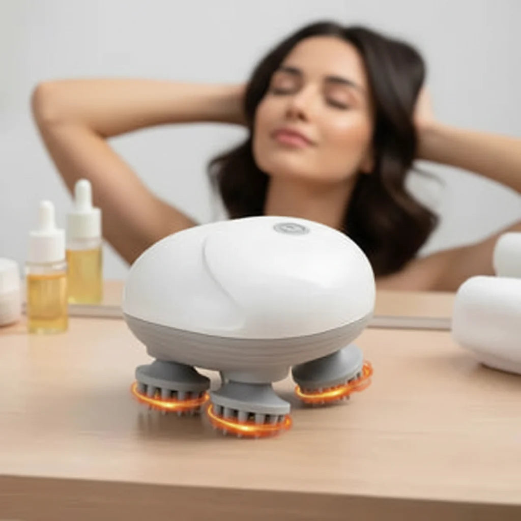 Massageador Estímulo Capilar Elétrico Super Relaxante - Anti-Queda Pro