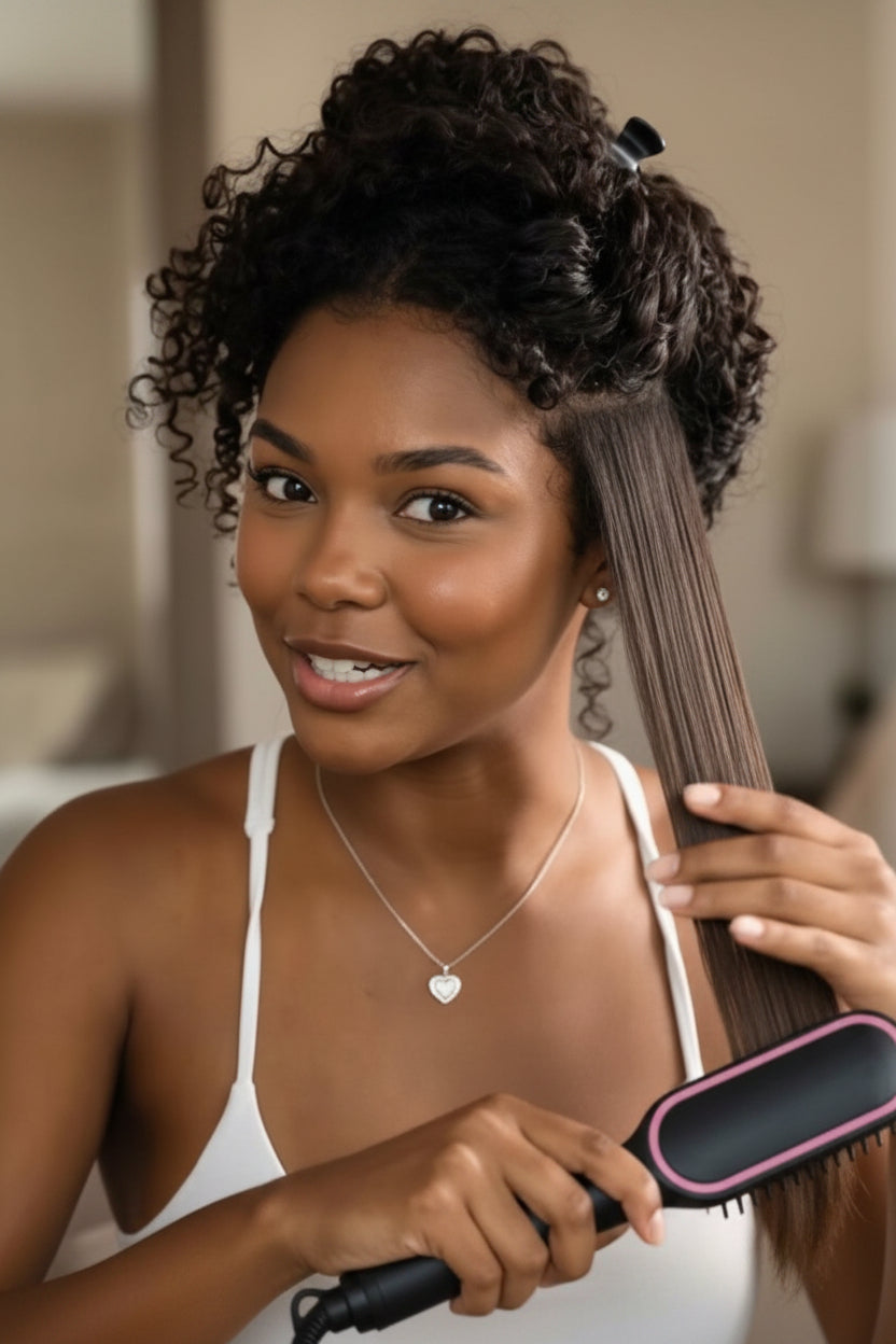 Escova Modeladora Essenza Liss™ 3 em 1 | Resultado de Salão Todos os Dias