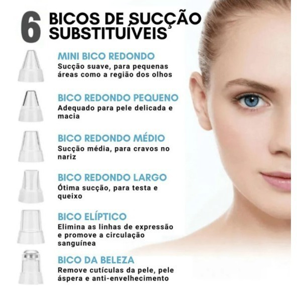 Removedor de Cravos Limpeza de Poros com Sucção a Vácuo