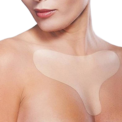 Adesivo Para Decote Colo de Silicone Estimulador de Colágeno Anti-Rugas Reutilizável
