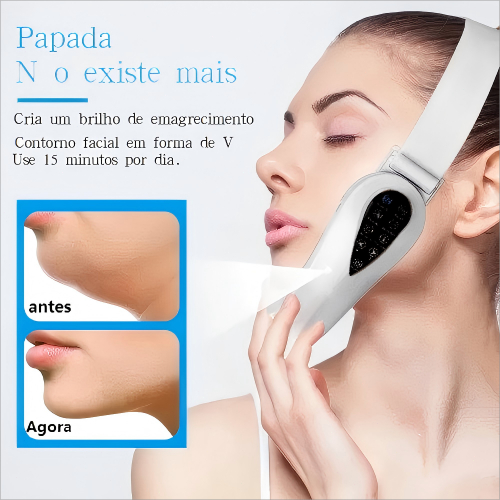 Massageador Led em V – Ação Lifting Facial, Papada e Pescoço