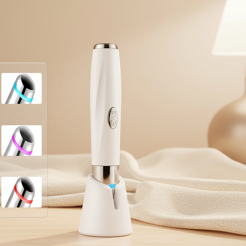 Massageador Essenza para Olhos e Lábios – Efeito Revitalizante Calor e Luz Terapêutica