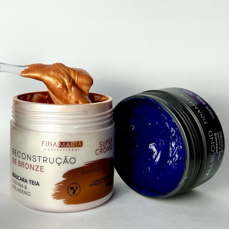 KIT SOS LOIRAS | RECONSTRUÇÃO + MATIZADOR PEROLADO | PÓS-MECHAS/DESCOLORAÇÃO