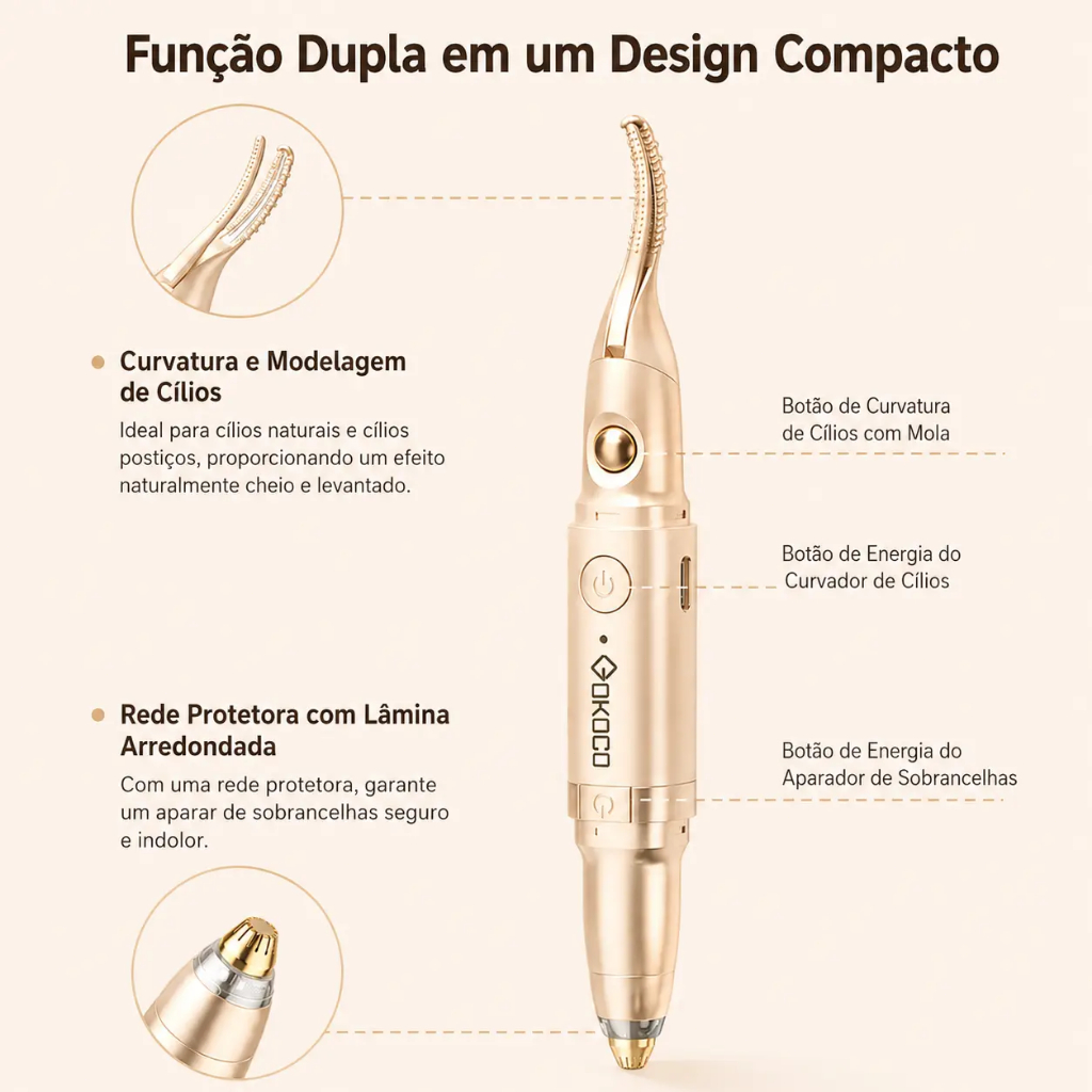 Modelador Térmico de Cílios e Aparador Precision - Lash Radiance