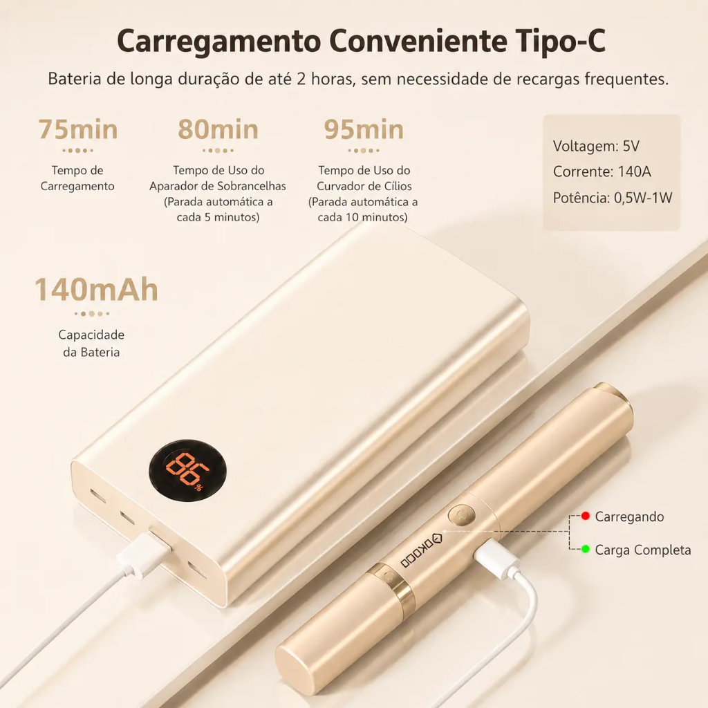 Modelador Térmico de Cílios e Aparador Precision - Lash Radiance