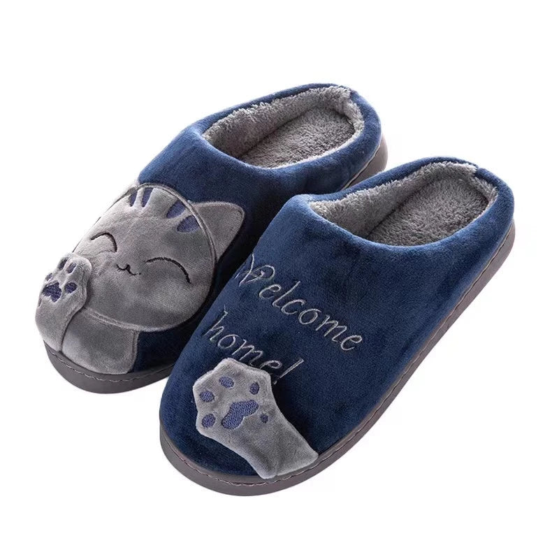 (PAGUE 1 LEVE 2) Pantufa Feminina Gato da Sorte Antiderrapante + BRINDE