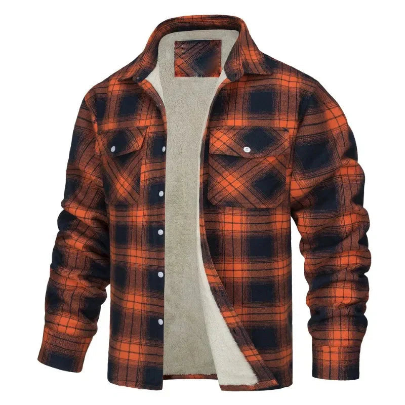 (PAGUE 1 LEVE 2) Jaqueta Masculina Xadrez + (BRINDE)