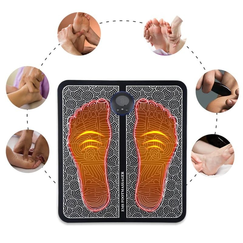 Massageador Elétrico de Pés Portátil -Relaxamento e Conforto