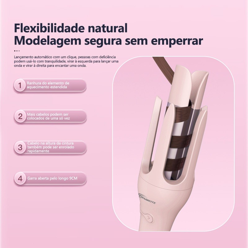 Modelador de Cachos Automático 32mm | Cachos e Ondas Perfeitas