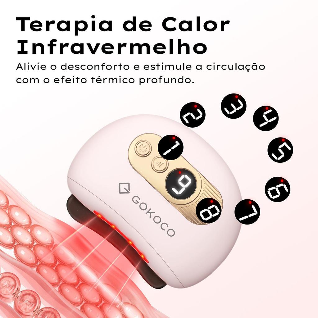 Gua-Sha Elétrico de Sucção e Massagem Térmica - Sculpt Face