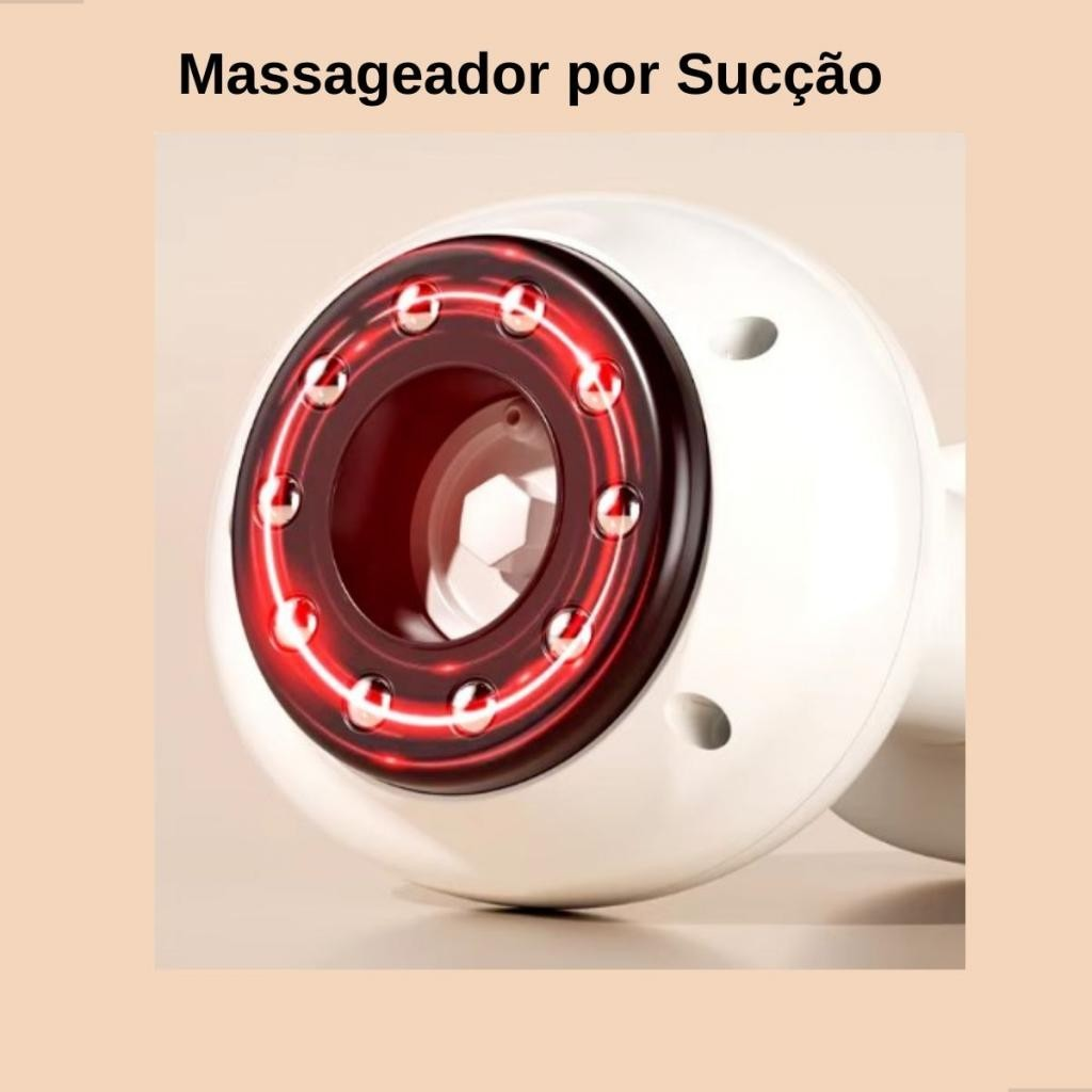 Massageador Corporal de Sucção e Drenagem LipoSlim - Portátil